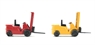 Pack of two Forklifts - 1 red & 1 yellow