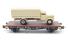 4-Piece Military Flat Car Set with Military Vehicle Loads