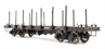 Flat Wagon with Stanchion Black