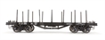 Flat Wagon with Stanchion Black
