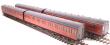 Pack of four GWR 'B' set coaches in BR maroon - "London Division, Set 34"