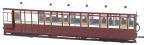 Lynton & Barnstaple brake composite No.15 in L&B red and ivory - 1901 - 1922 condition