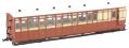 Lynton & Barnstaple brake third No.16 in L&B red and ivory - 1897 - 1901 condition - Digital fitted