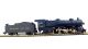 American 4-6-2 Pacific steam loco & tender in Baltimore & Ohio blue livery
