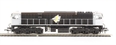 Irish Class 071/111 diesel locomotive in IE black & silver livery