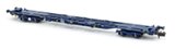 Set of 3 PFA Container Flat Wagons Blue GPS Bogies