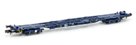 Set of 3 PFA Container Flat Wagons Blue GPS Bogies