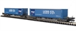 Megafret Wagons - 2x 45ft "Less CO2" containers 33 68 490 9 918-4. Weathered