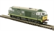 Class 35 Hymek D7057 in BR two tone green with small yellow panel