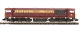 Class 58 58033 in EW&S maroon and gold