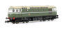 Class 26 diesel locomotive D5307 in BR green with headcode discs. DCC fitted