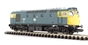 Class 27 diesel 27008 in BR blue with plated gangway doors