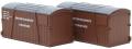 Pack of two containers for Conflat wagons - BR furniture removals