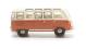 VW T1 Samba Bus in Sealing Wax red and beige grey