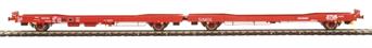 IPA twin single deck car carrier in STVA red - pack of 2