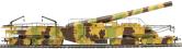 Railgun Pack with railgun "Boche Buster" and 'Dean Goods' 0-6-0 2330 in ROD khaki