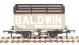 7-plank open wagon "Baldwin, Bristol and Birmingham" with coke rails - grey
