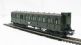 Class B4 2nd class coach with brakesman cabin of the German DB in green livery Epoch III 