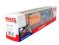 2 axle twin container wagon of the DB in "NYK Logistics" orange & blue livery