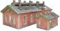 Double track brick-built engine shed and engineers workshop - card kit