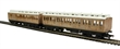 Pack of two clerestory coaches in LNER Teak (composite &  brake) - separated from train set