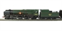 The Orient Express train set with BR 4-6-2 "Clan Line" Re-built Merchant Navy Class loco 35028 and 3 pullman coaches