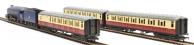 Mallard Record Breaker train set with Class A4 4-6-2 in BR blue, three coaches and oval of track with siding