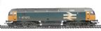 Class 47 47473 in BR blue with large logo (weathered)