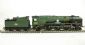 Rebuilt Battle of Britain Class 4-6-2 34062 "17 Squadron" in BR green with late crest