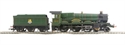 Castle Class 4-6-0 'Beverston Castle' in BR green with early emblem