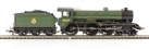Class B17/2 Sandringham 4-6-0 61637 'Thorpe Hall' in BR green with early crest