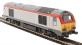 Class 67 67014 in Transport for Wales white and red