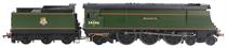 Class 7P6F 'West Country' 4-6-2 34046 "Braunton" in BR green with early emblem