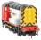 Class 08 shunter 08632 in Loram Rail Operations UK livery