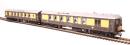 5-BEL Pullman Brighton Belle EMU end vehicles in Pullman umber and cream with small yellow panels