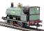 Class W4 Peckett 0-4-0ST 560 in Peckett works leaf green with builders lettering