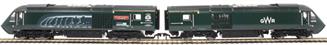Pair of Class 43 HST Power Cars 43093 and 43016 in GWR green "Old Oak Common" commemorative livery