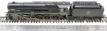 Class 9F Crosti 92028 in BR black with early emblem - heavily weathered - Railroad range