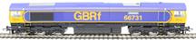 Class 66/7 66731 "Interhub GB" in GB Railfreight livery
