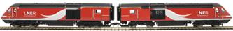 Pair of Class 43 HST Power Cars 43315 and 43309 in LNER white and red
