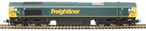 Class 66 66514 in Freightliner green livery