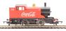 Freelance 0-4-0T in Coca Cola red livery