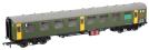 ex-Mk1 SK Ballast Cleaner Train Staff Coach DB 975802 in BR departmental olive green