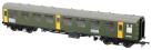 ex-Mk1 SK Ballast Cleaner Train Staff Coach DB 975804 in BR departmental olive green