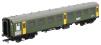 ex-Mk1 SK Ballast Cleaner Train Staff Coach DB 975804 in BR departmental olive green