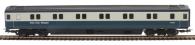 Mk3 SLE sleeping car E10654 in BR blue and grey with "Inter-City Sleeper" branding