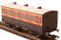 4 wheel 3rd 308 in LSWR brown and umber - with interior lights