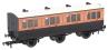 6 wheel first in LSWR brown and umber - 490
