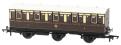 6 wheel third in GWR chocolate and cream - 2523