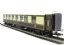 Wood sided Pullman 1st class kitchen car "Medusa" with working table lamps